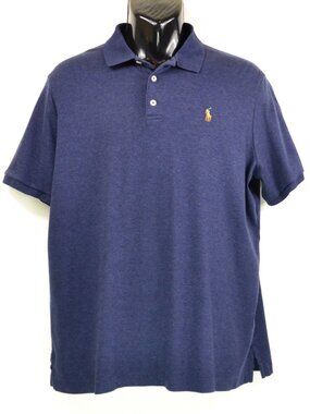 Polo Ralph Lauren Men's Size L Dark Purple Cotton Polo Shirt